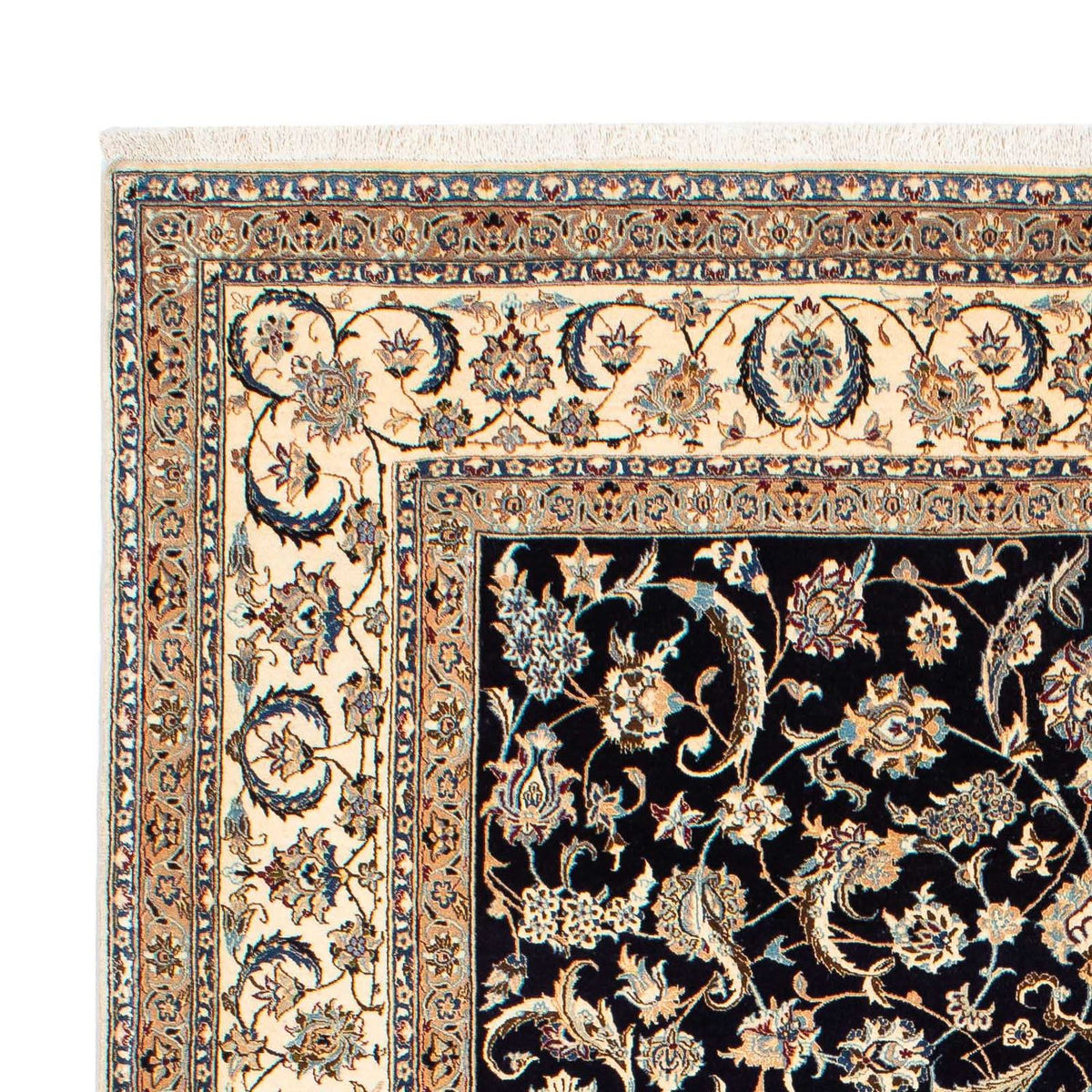 Dywan perski - Nain - Premium - 264 x 172 cm - ciemnoniebieski