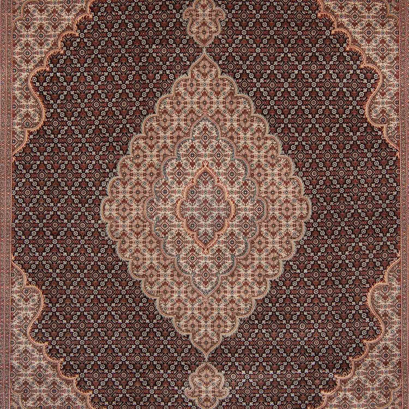 Dywan perski - Tabriz - 346 x 247 cm - ciemnoniebieski