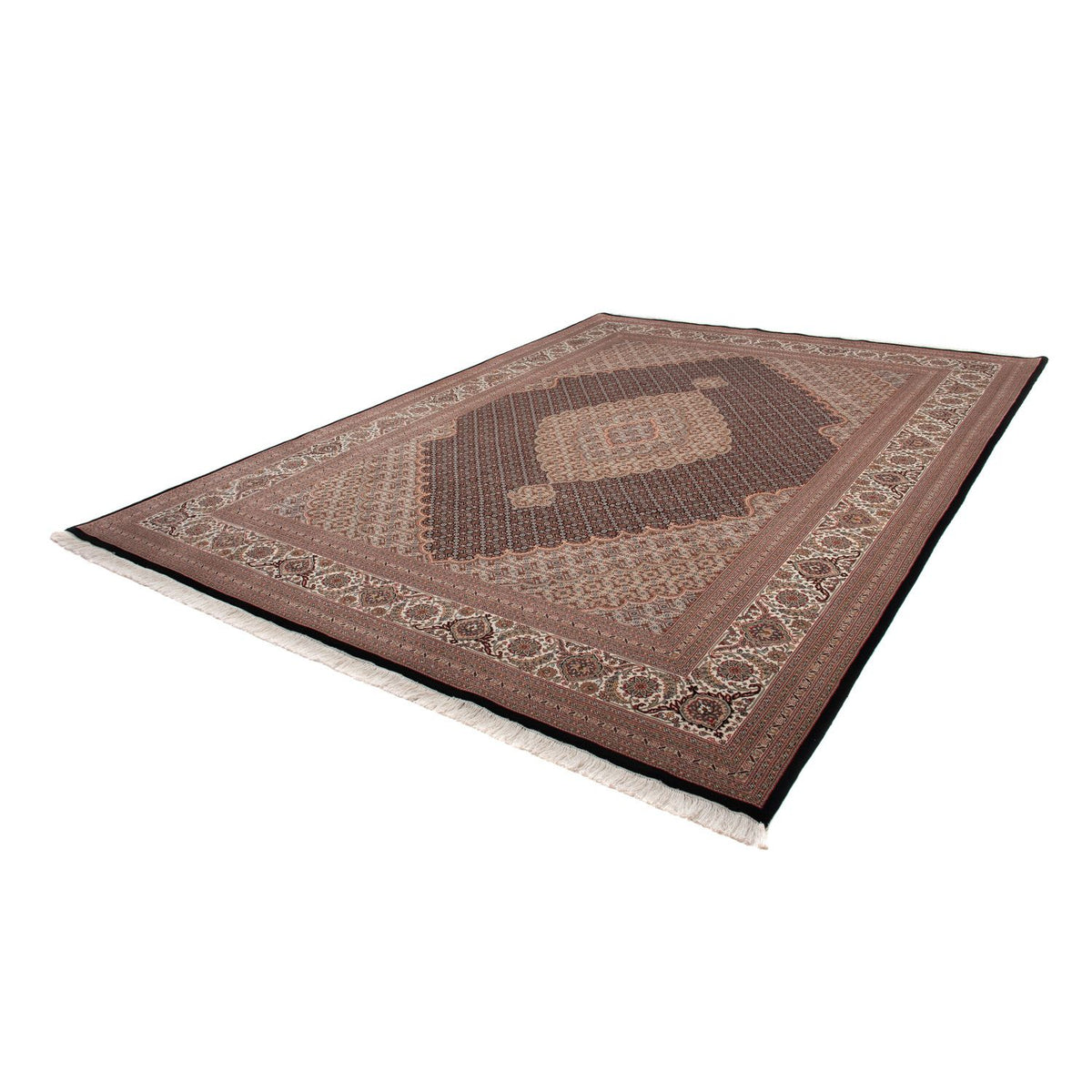 Dywan perski - Tabriz - 346 x 247 cm - ciemnoniebieski