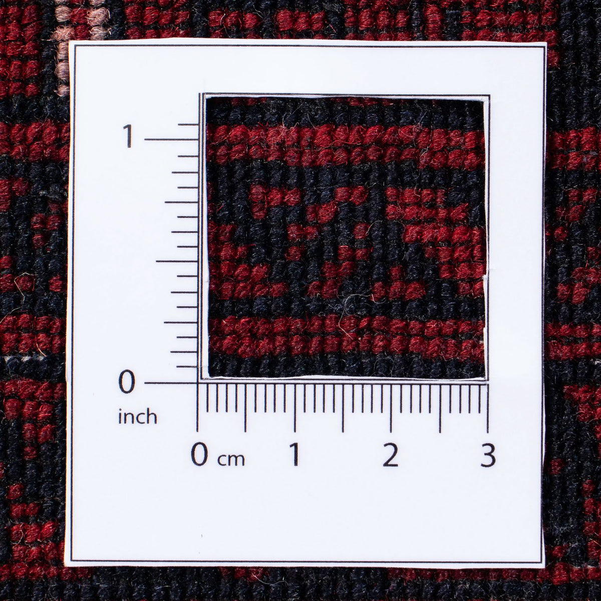 Dywan turkmeński - 240 x 157 cm - ciemna czerwień