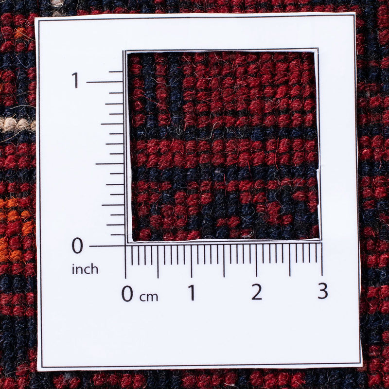 Dywan turkmeński - 245 x 158 cm - ciemna czerwień