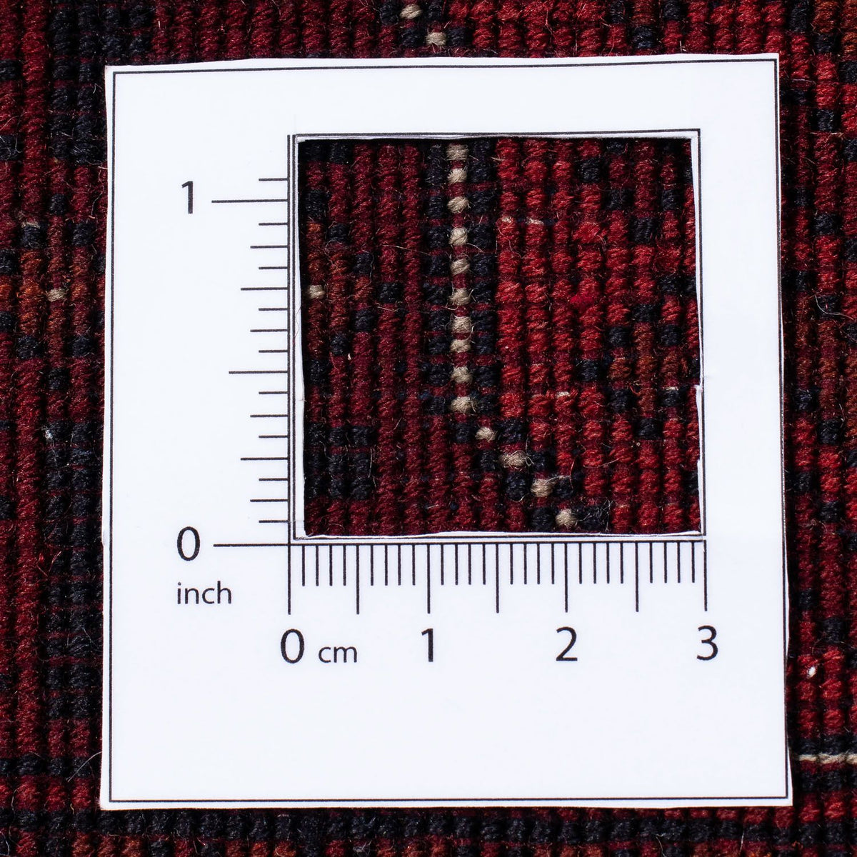 Dywan afgański - 287 x 202 cm - ciemna czerwień