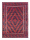 Kilim afgański Dywan 206x279cm - Prostokątny / Ciemna czerwień / 206 x 279 cm Prostokątny