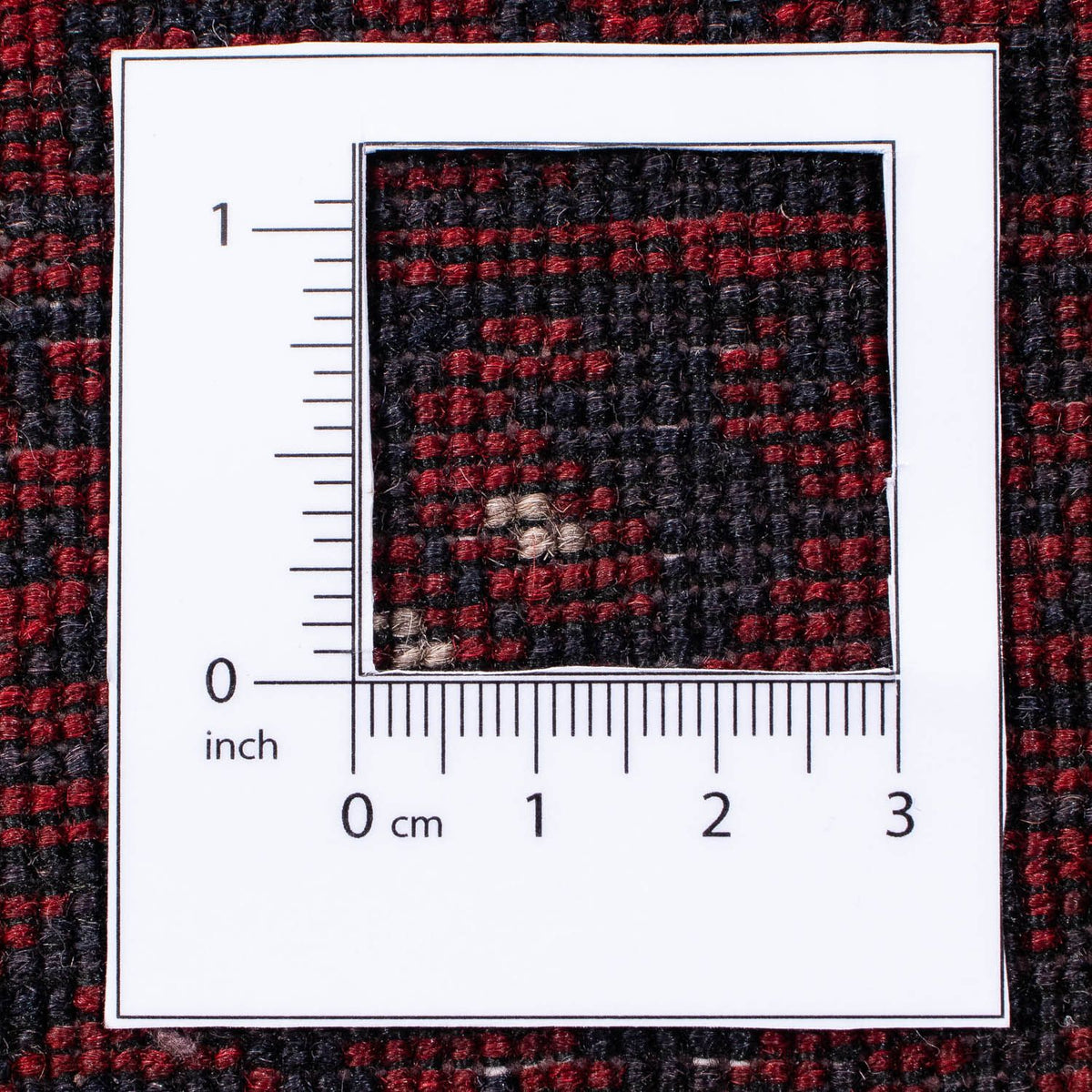 Dywan turkmeński - 237 x 156 cm - ciemna czerwień