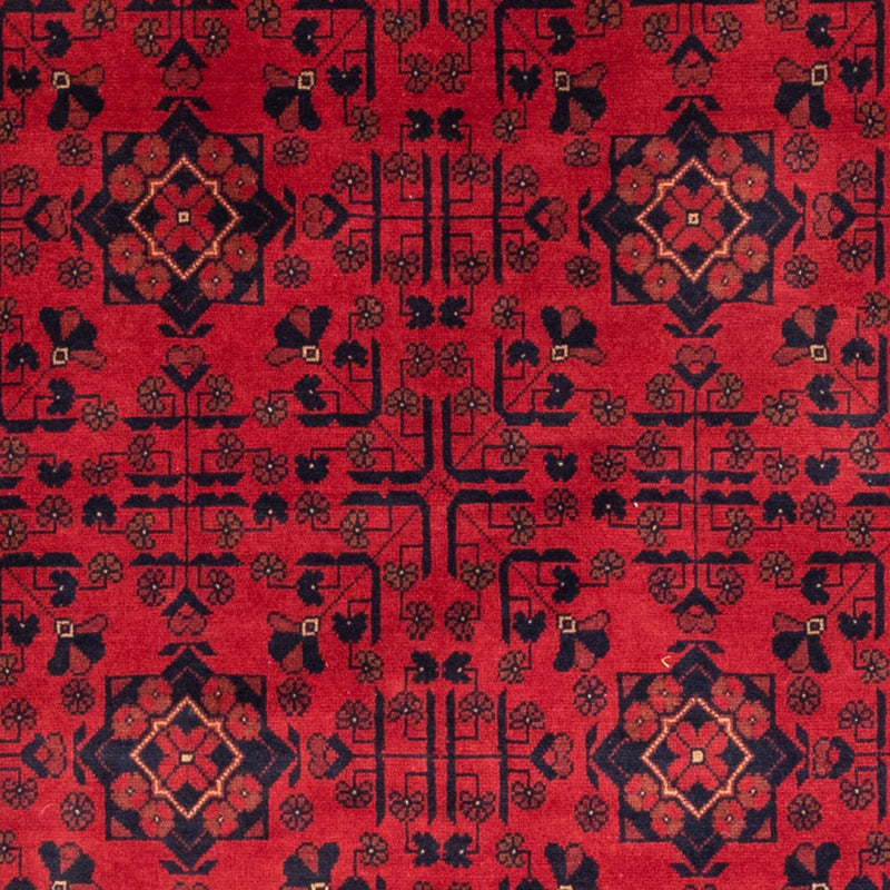 Afgański dywan - Kunduz - 193 x 129 cm - czerwony