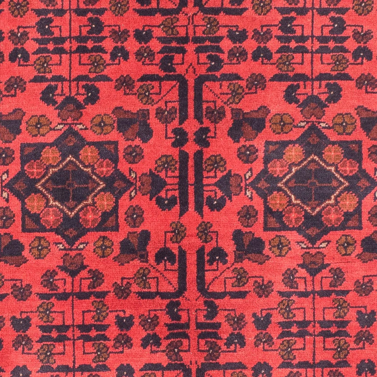 Afgański dywan - Kunduz - 149 x 103 cm - ciemna czerwień