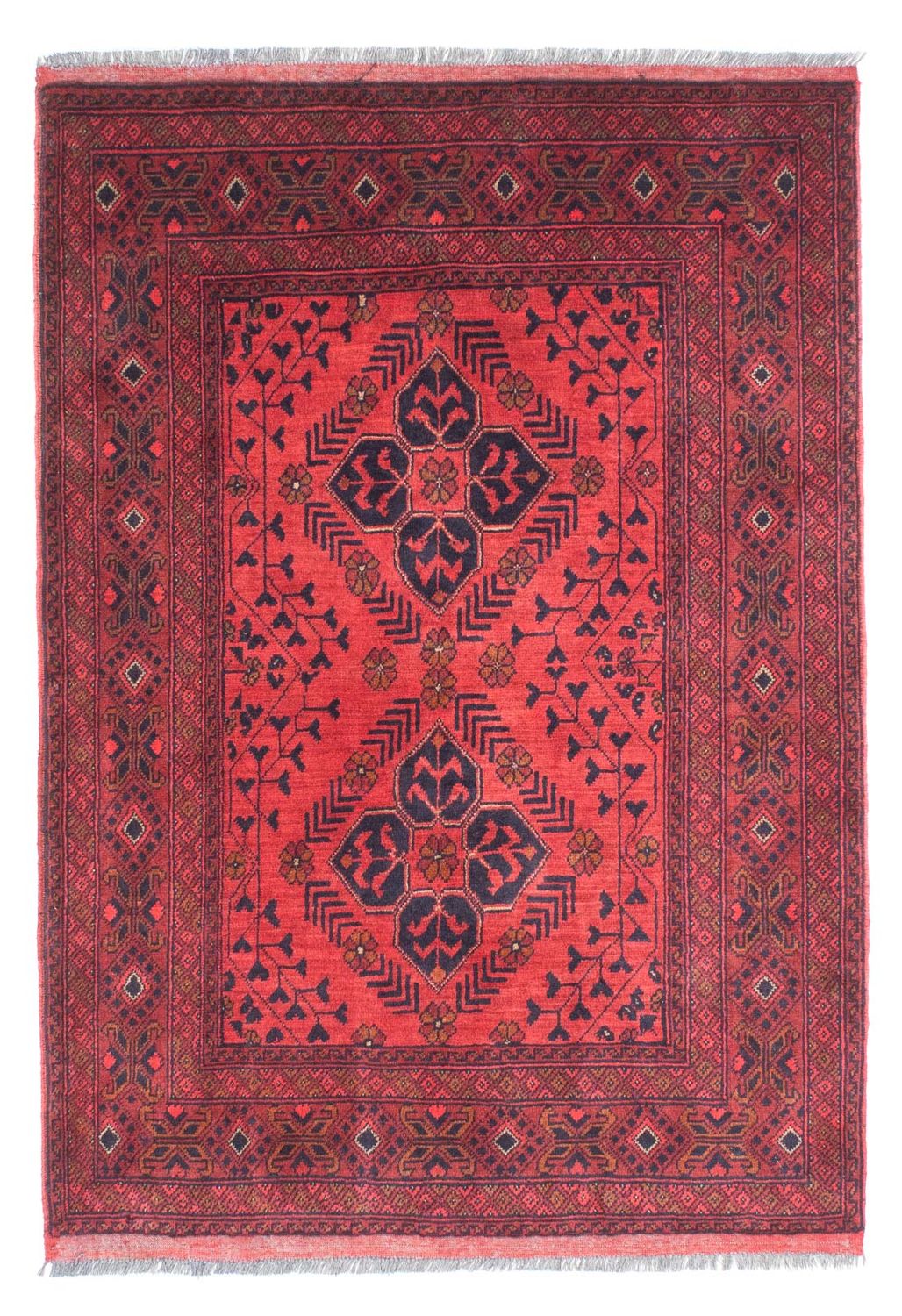 Afgański dywan - Kunduz - 146 x 104 cm - ciemna czerwień