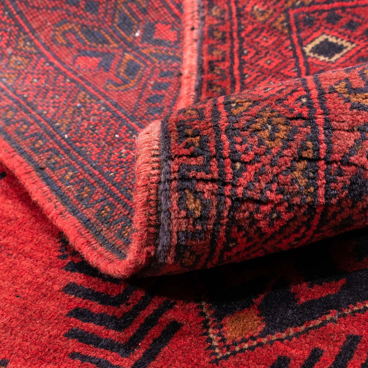 Afgański dywan - Kunduz - 146 x 104 cm - ciemna czerwień