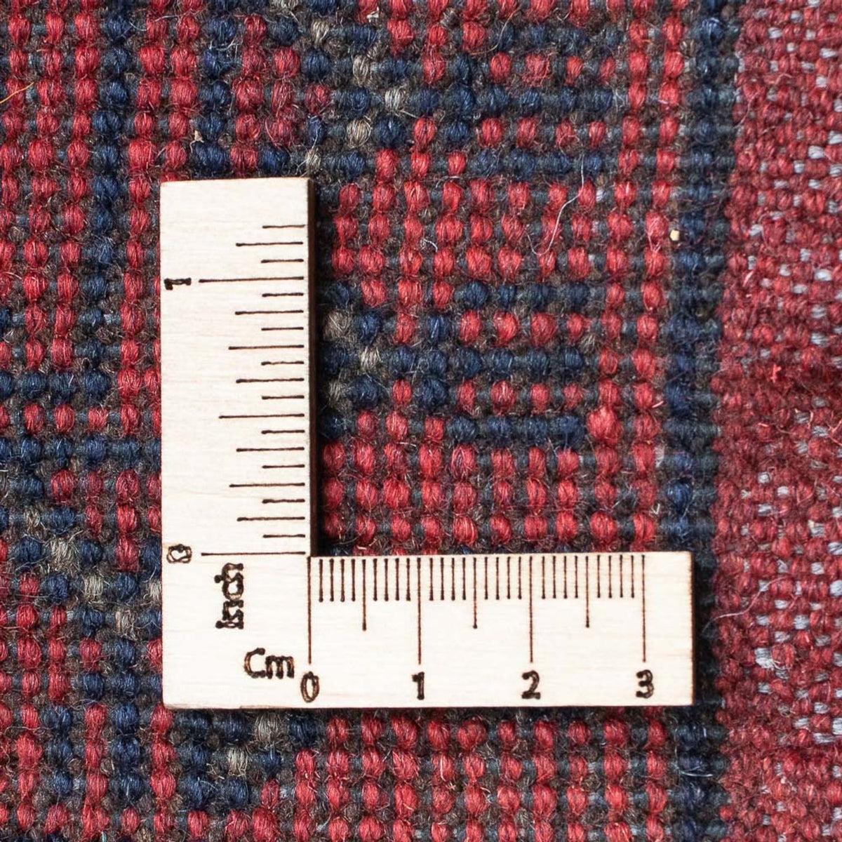 Biegacz Afgański dywan - Kunduz - 190 x 83 cm - ciemna czerwień