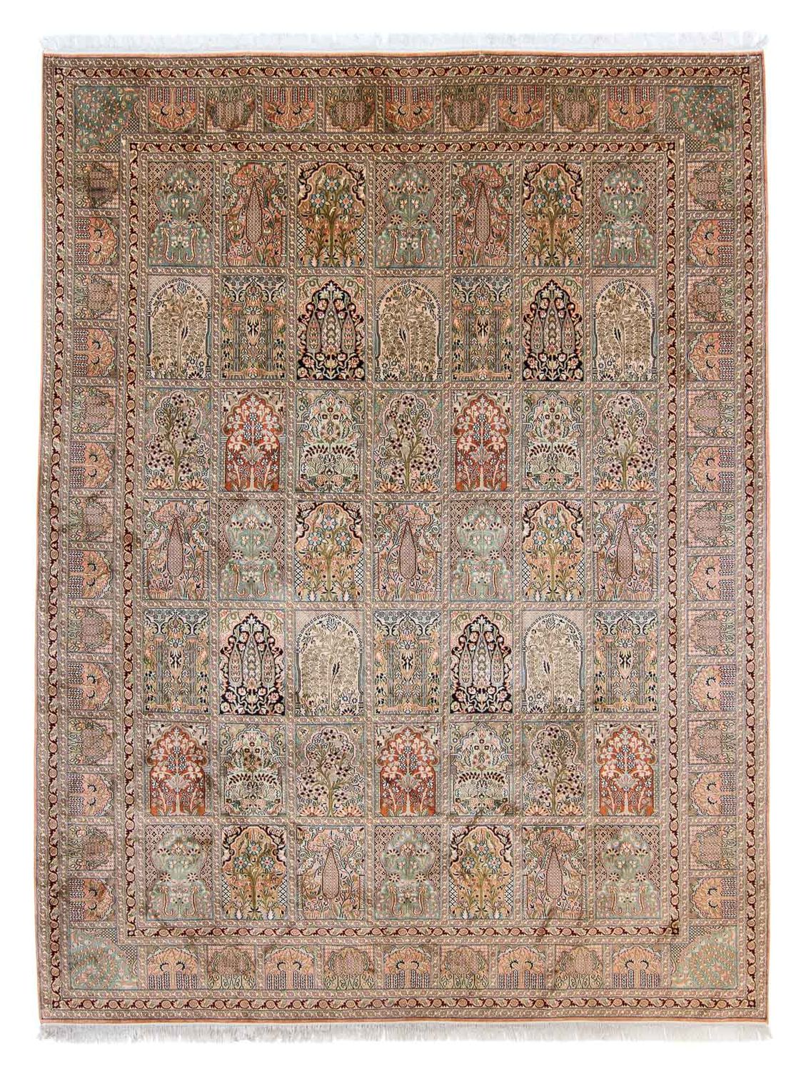 Jedwabny dywan - Kashmir Silk - 336 x 251 cm - wielokolorowy