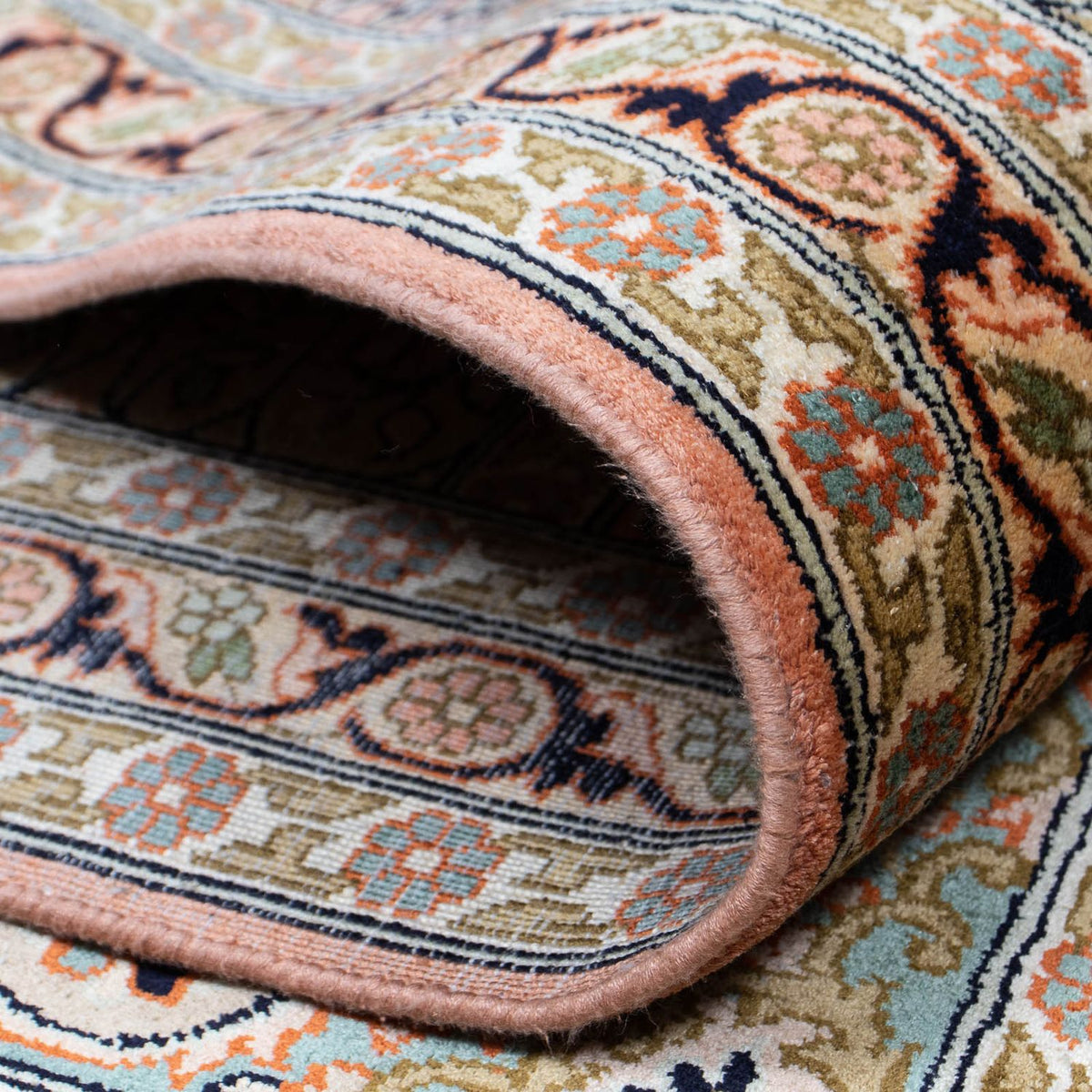 Jedwabny dywan - Kashmir Silk - 336 x 251 cm - wielokolorowy