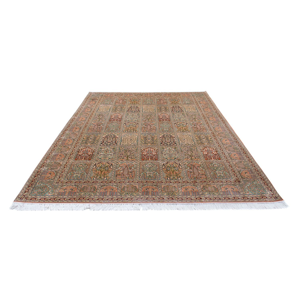 Jedwabny dywan - Kashmir Silk - 336 x 251 cm - wielokolorowy