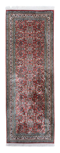 Biegacz Jedwabny dywan - Kashmir Silk - 179 x 64 cm - ciemna czerwień