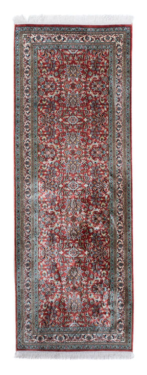 Biegacz Jedwabny dywan - Kashmir Silk - 179 x 64 cm - ciemna czerwień