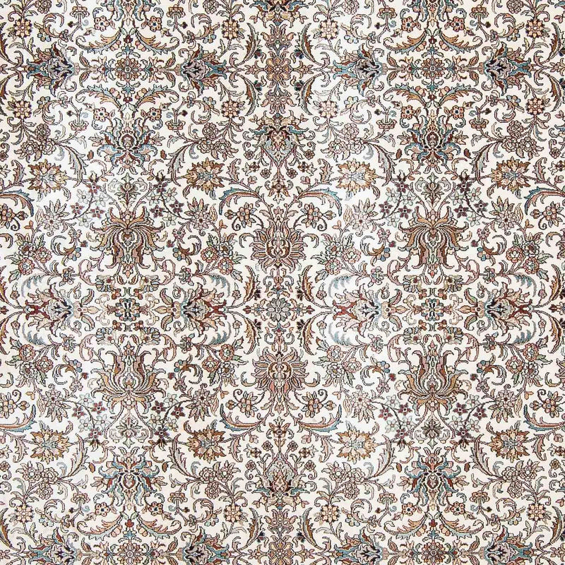 Jedwabny dywan - Kashmir Silk kwadratowy  - 246 x 243 cm - beżowy