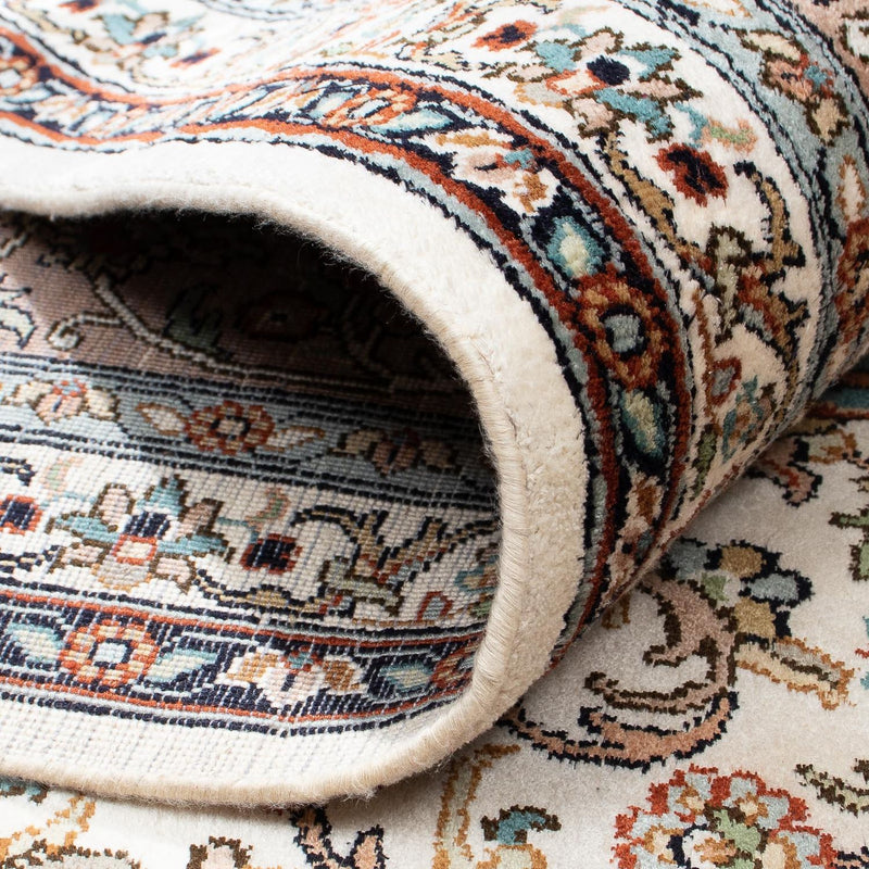 Jedwabny dywan - Kashmir Silk kwadratowy  - 246 x 243 cm - beżowy