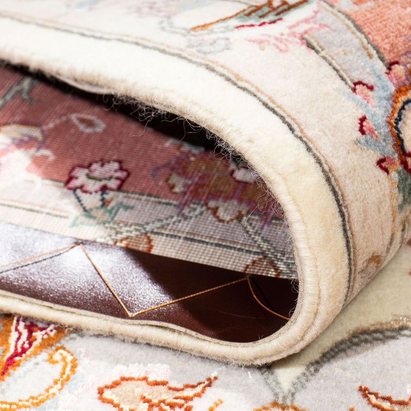 Dywan perski - Tabriz - Królewski - 196 x 153 cm - beżowy