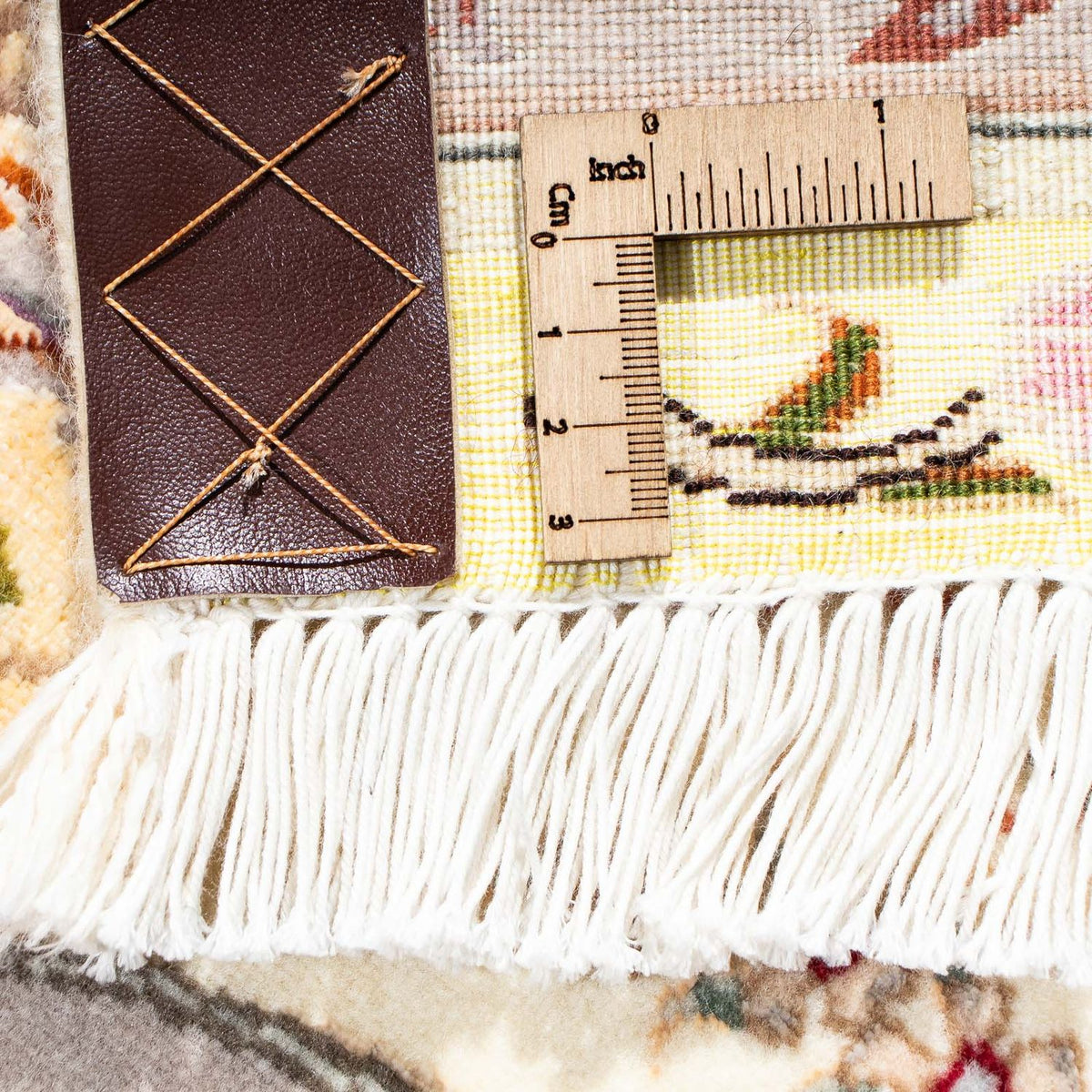 Dywan perski - Tabriz - Królewski - 196 x 153 cm - beżowy