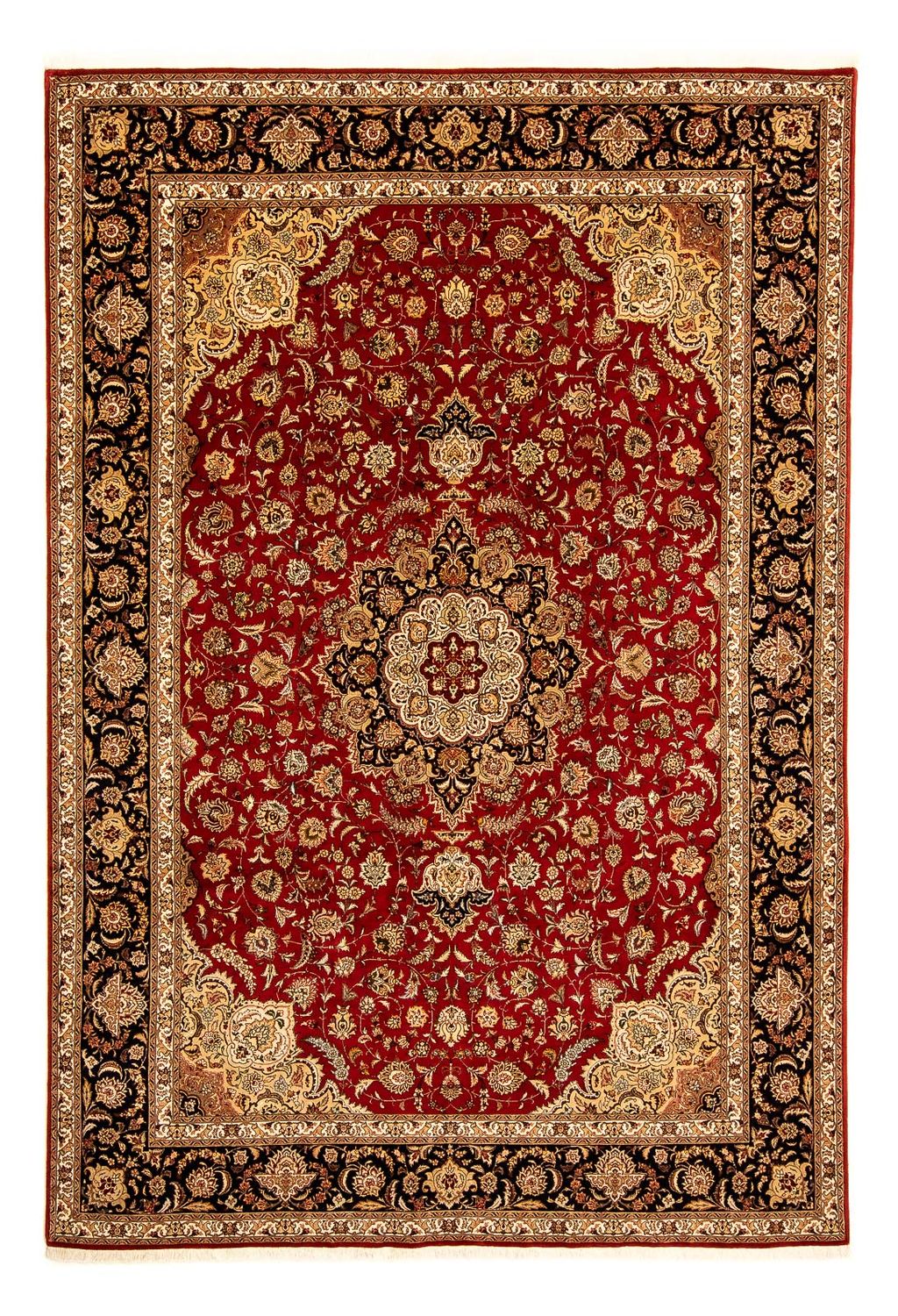 Dywan perski - Tabriz - Królewski - 350 x 245 cm - ciemna czerwień
