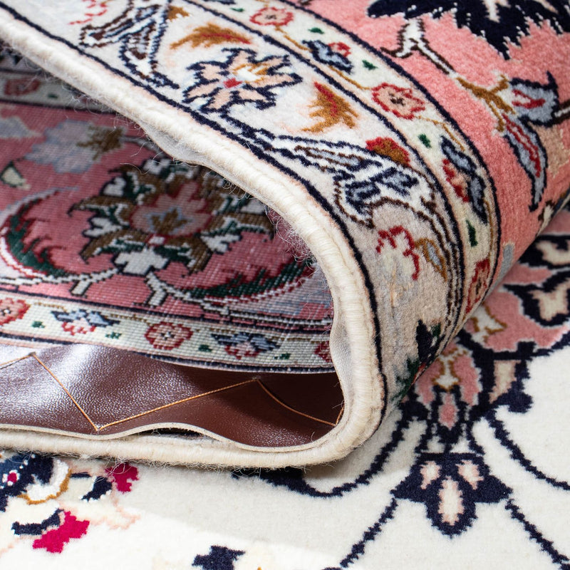 Dywan perski - Tabriz - Królewski - 211 x 153 cm - beżowy