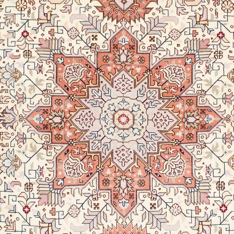 Dywan perski - Tabriz - Królewski - 211 x 151 cm - beżowy