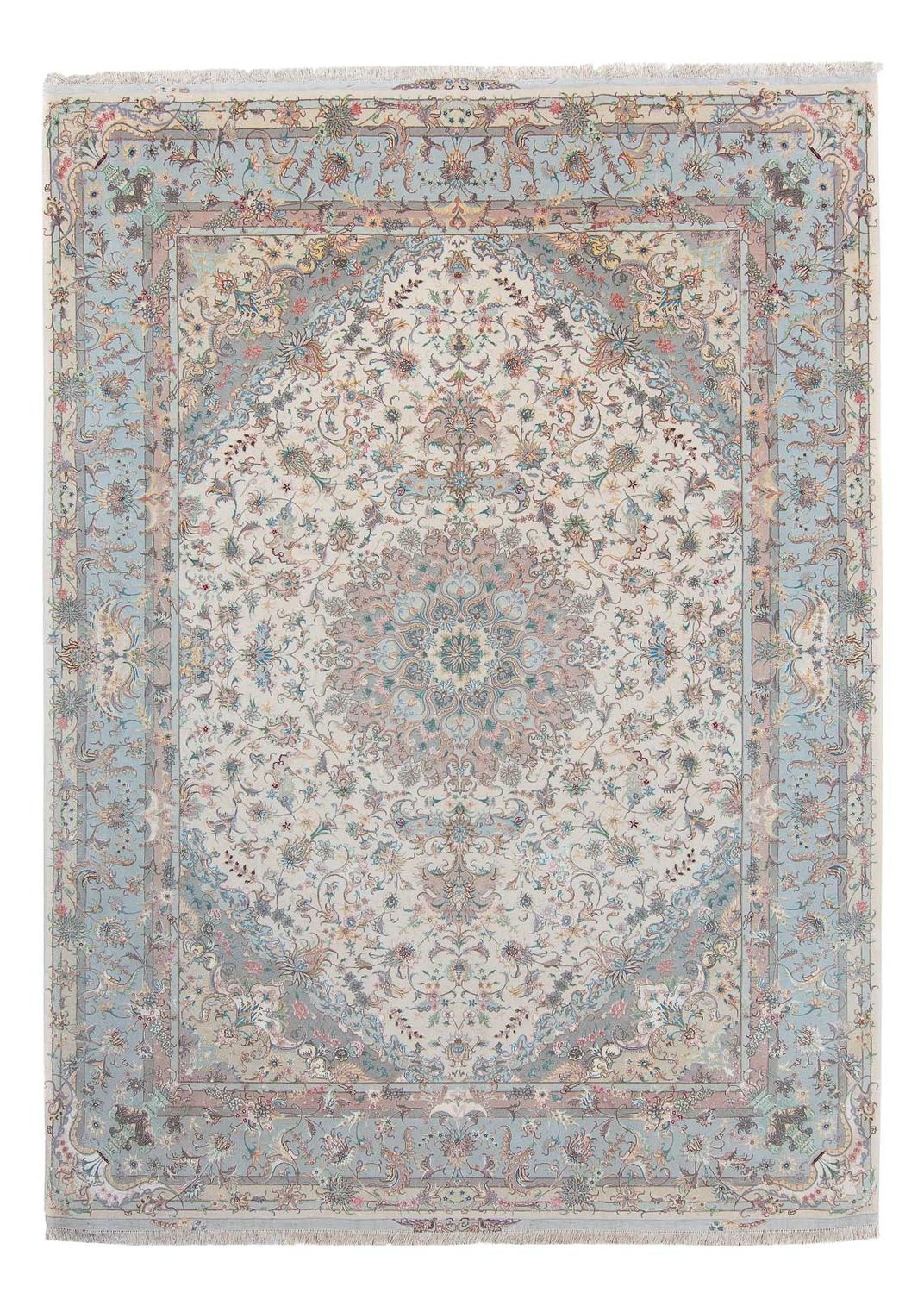 Dywan perski - Tabriz - Królewski - 350 x 252 cm - beżowy