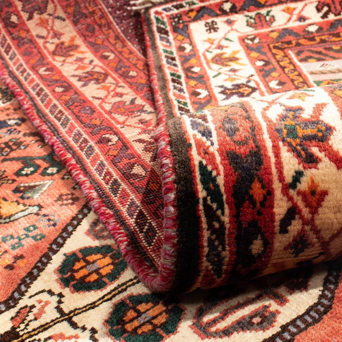 Perski dywan - Nomadyczny - 297 x 207 cm - ciemna czerwień