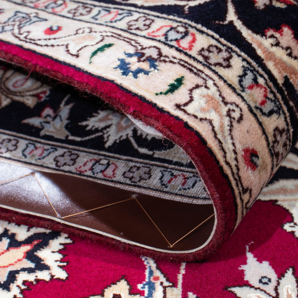 Dywan perski - Tabriz - Królewski - 204 x 153 cm - ciemna czerwień