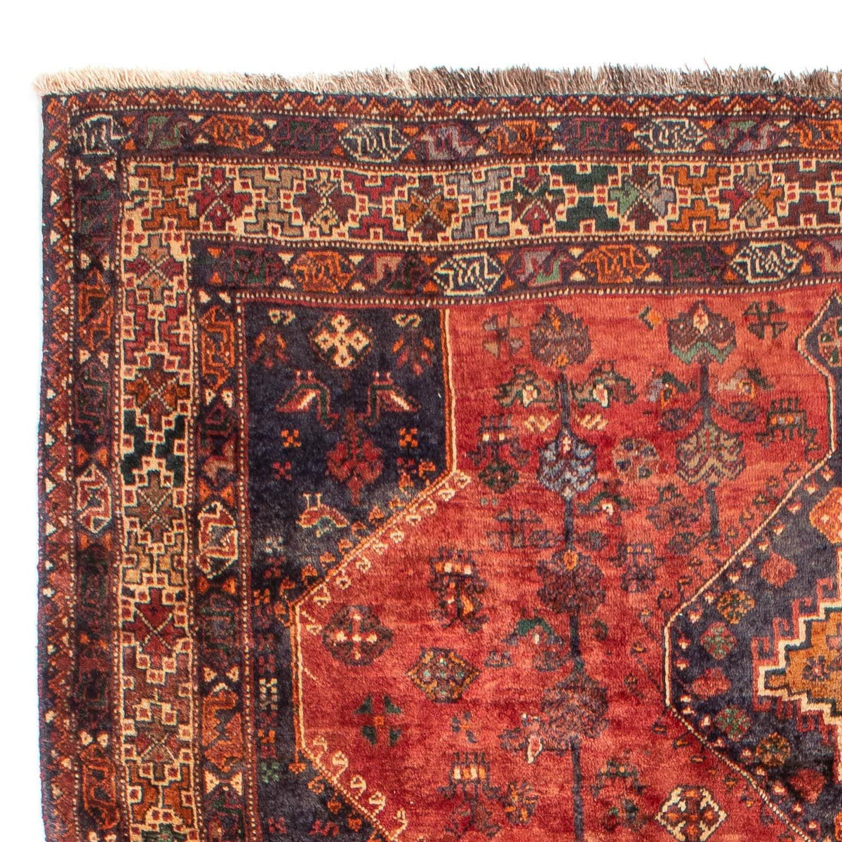 Perski dywan - Nomadyczny - 306 x 212 cm - czerwony