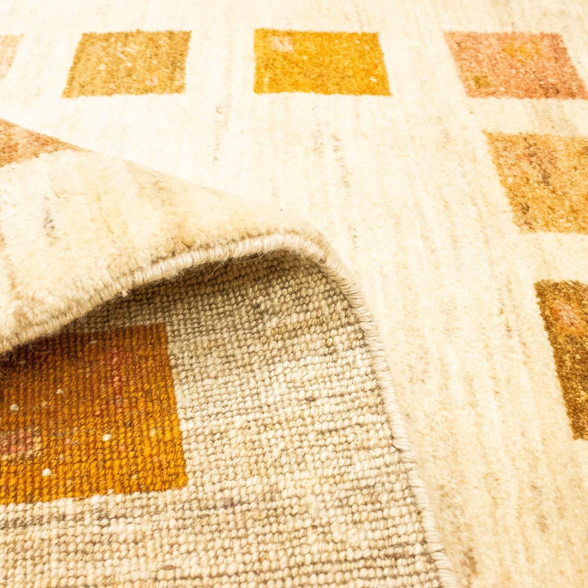 Dywan Gabbeh - perski - 148 x 103 cm - beżowy