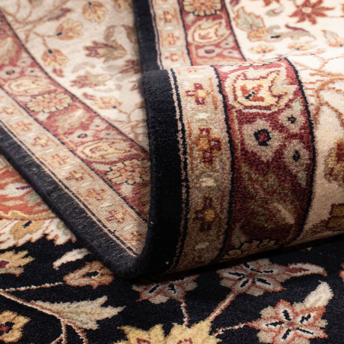 Dywan perski - Tabriz - 312 x 244 cm - ciemnoniebieski