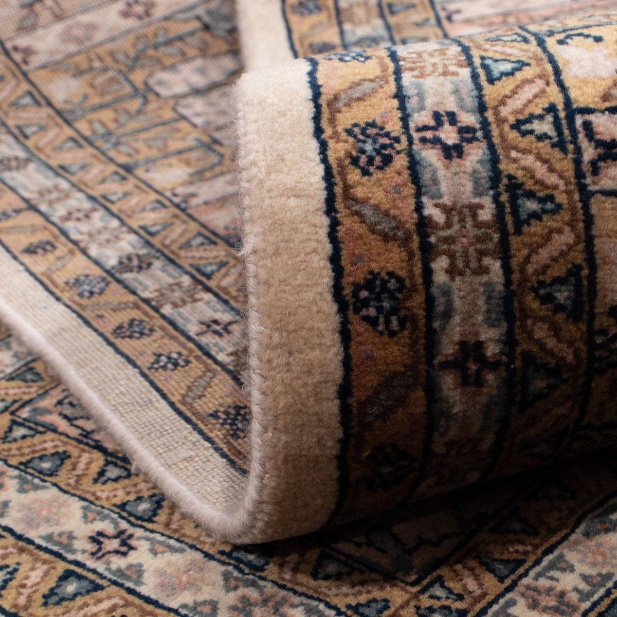 Dywan perski - Ghom - 252 x 195 cm - jasnobrązowy