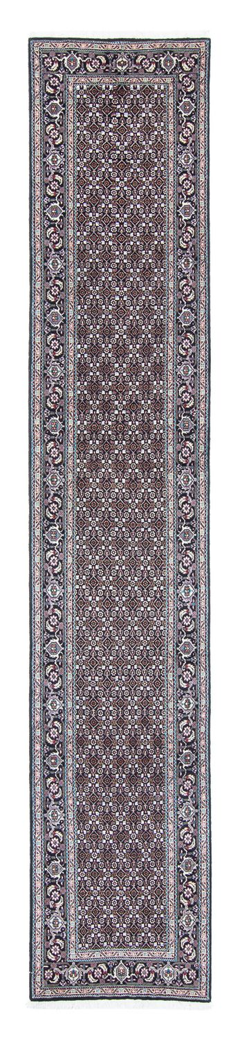Biegacz Dywan perski - Tabriz - 381 x 66 cm - szary