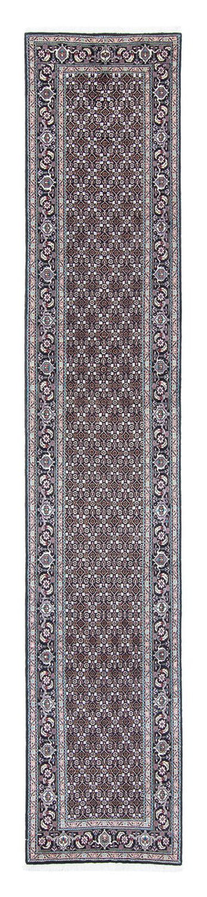 Biegacz Dywan perski - Tabriz - 381 x 66 cm - szary