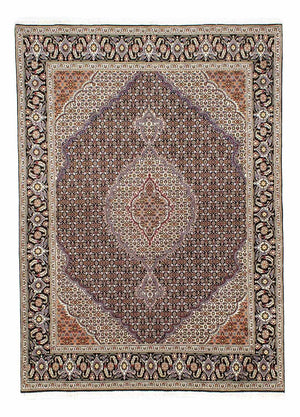 Dywan perski - Tabriz - 235 x 176 cm - ciemnoniebieski