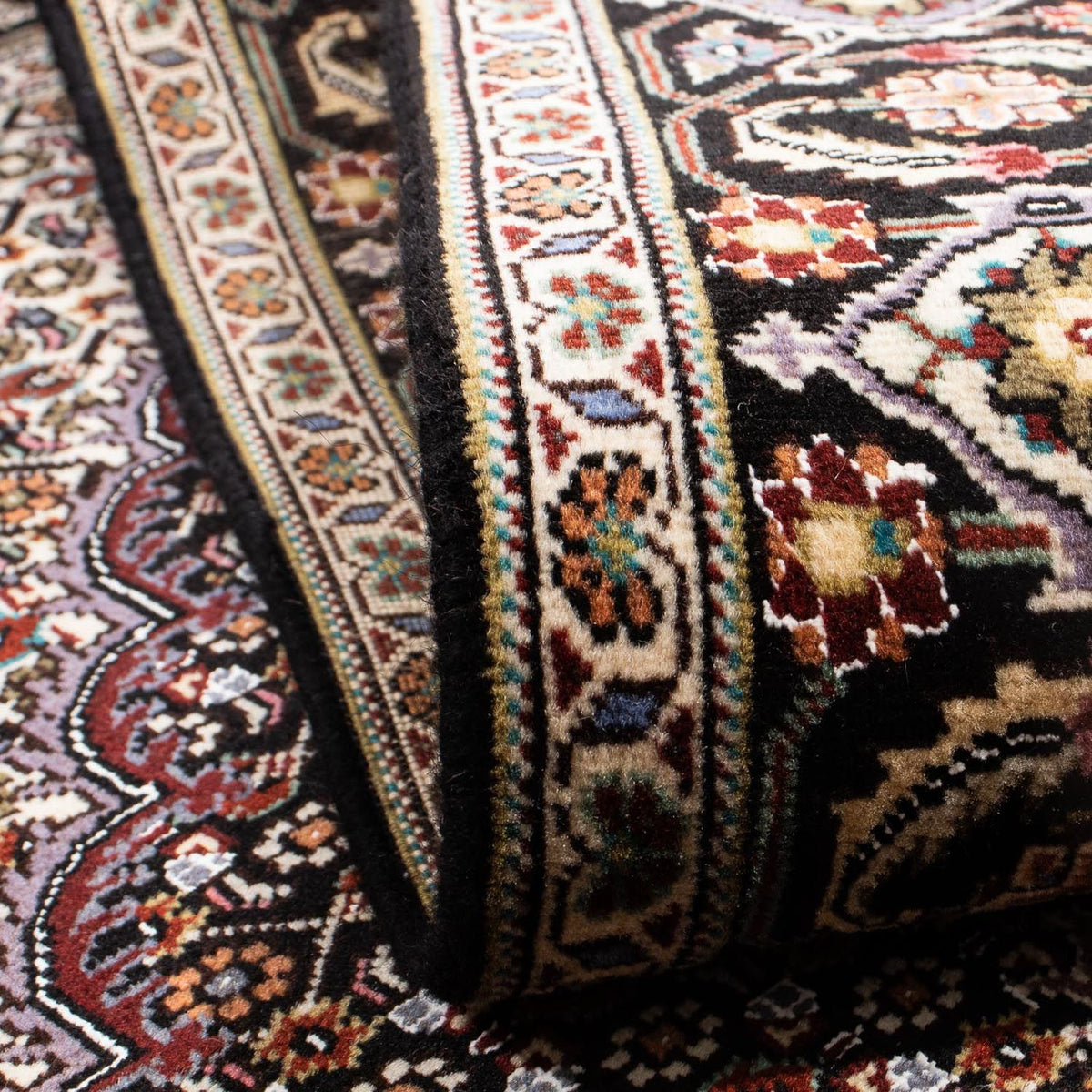 Dywan perski - Tabriz - 235 x 176 cm - ciemnoniebieski