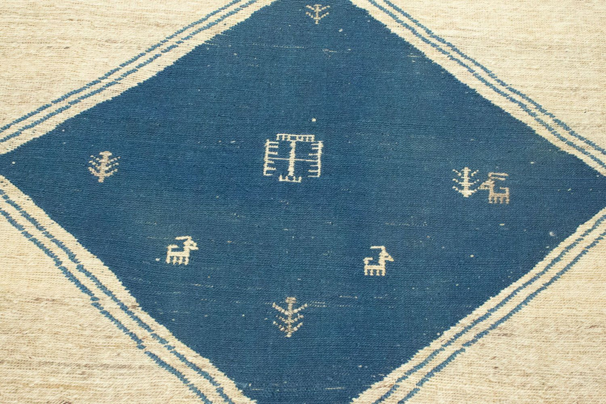 Dywan Gabbeh - perski - 222 x 167 cm - beżowy