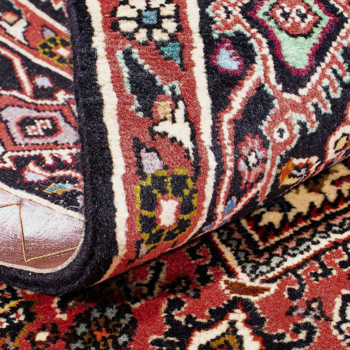 Dywan perski - Bijar - 160 x 108 cm - jasna czerwień