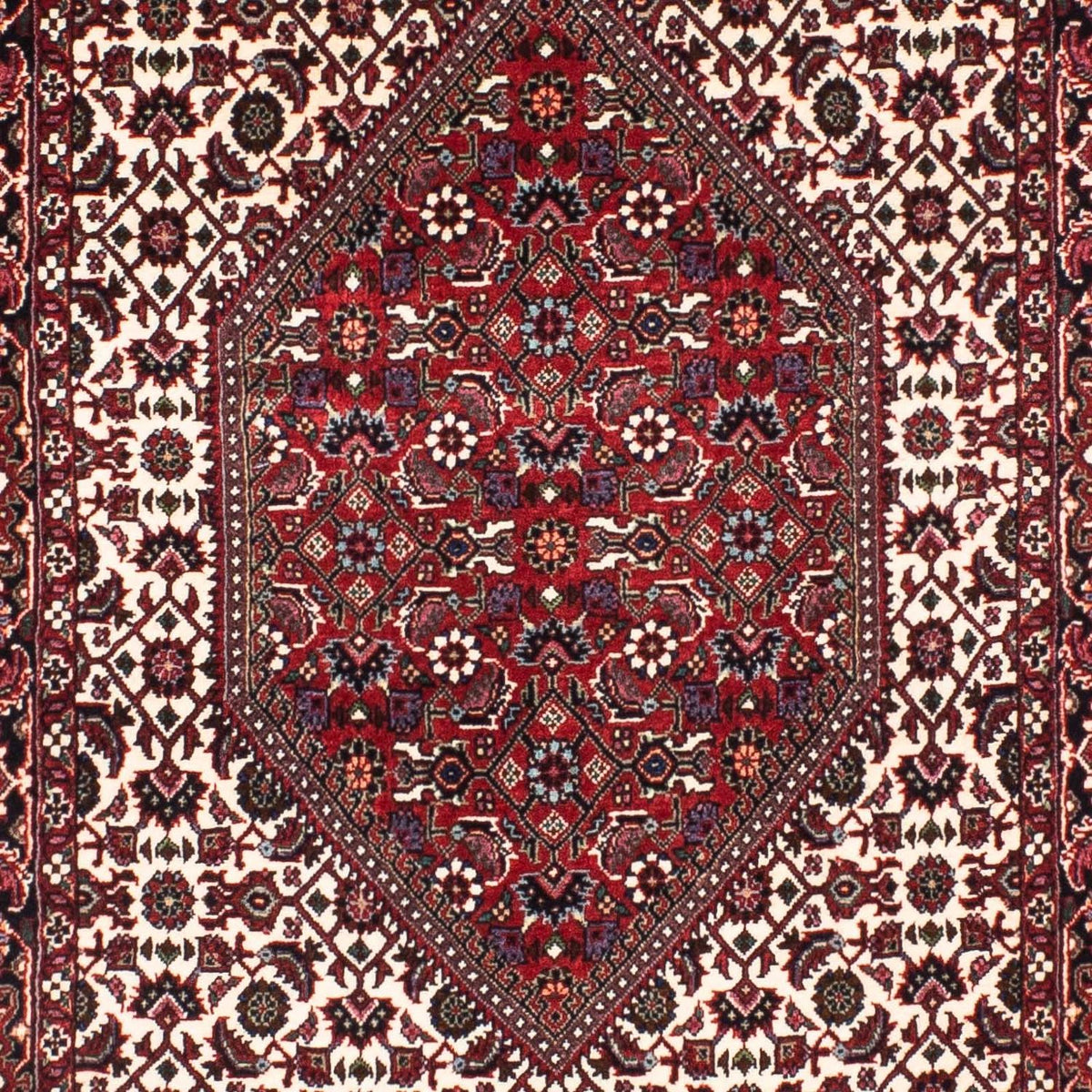 Biegacz Dywan perski - Bijar - 206 x 74 cm - wielokolorowy