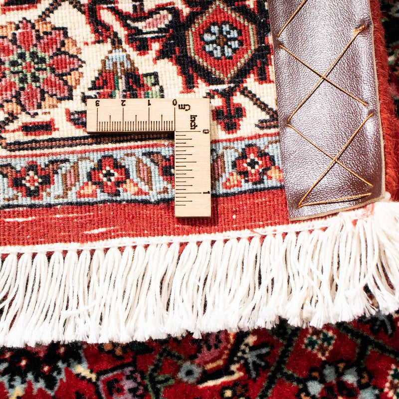 Biegacz Dywan perski - Bijar - 209 x 74 cm - ciemna czerwień