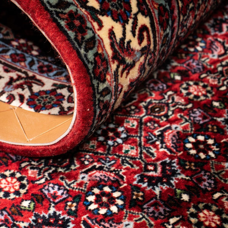 Biegacz Dywan perski - Bijar - 198 x 74 cm - ciemna czerwień