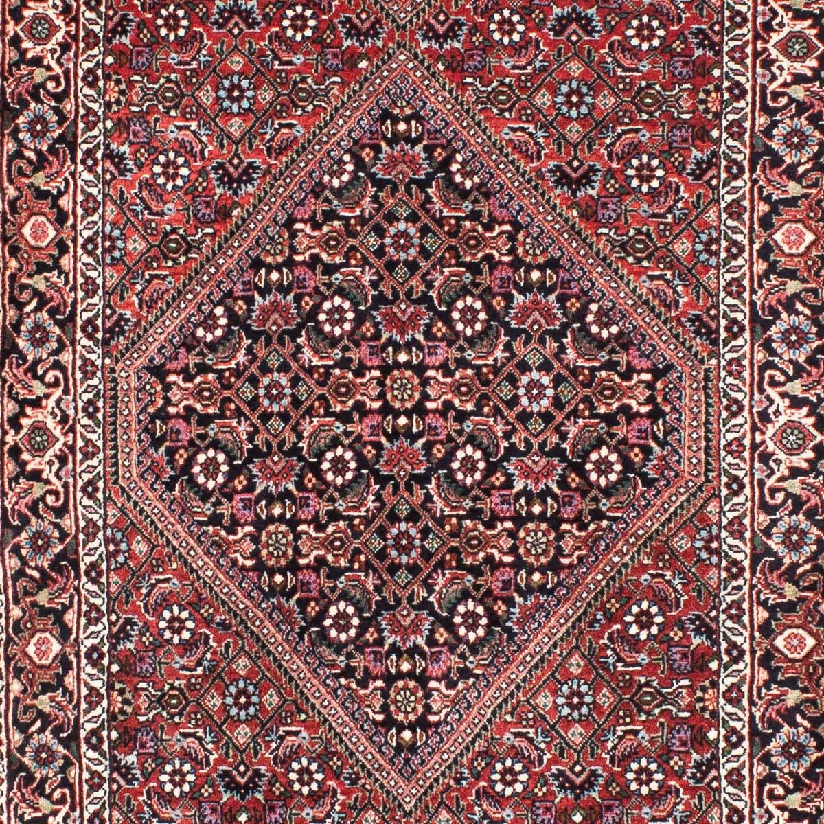 Biegacz Dywan perski - Bijar - 209 x 74 cm - wielokolorowy