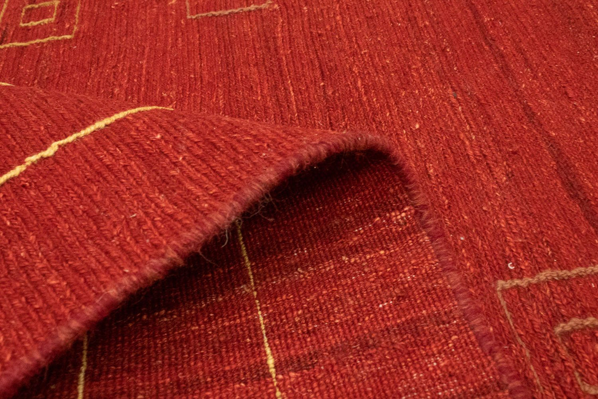 Dywan Gabbeh - perski - 196 x 143 cm - czerwony