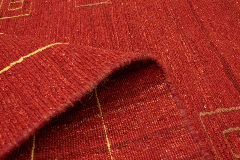 Dywan Gabbeh - perski - 196 x 143 cm - czerwony