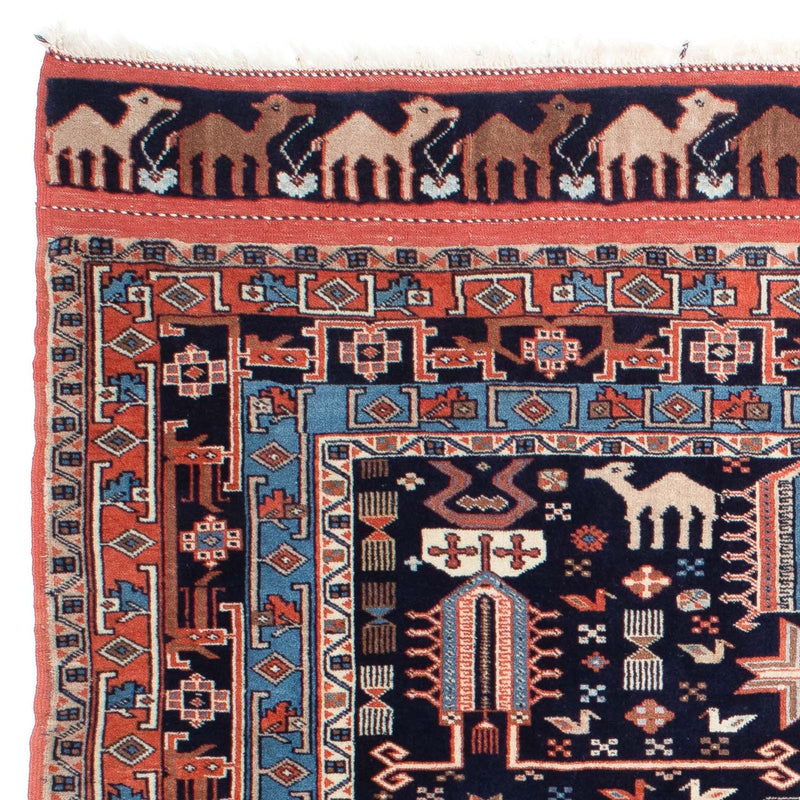 Dywan perski - Klasyczny - 152 x 114 cm - ciemnoniebieski