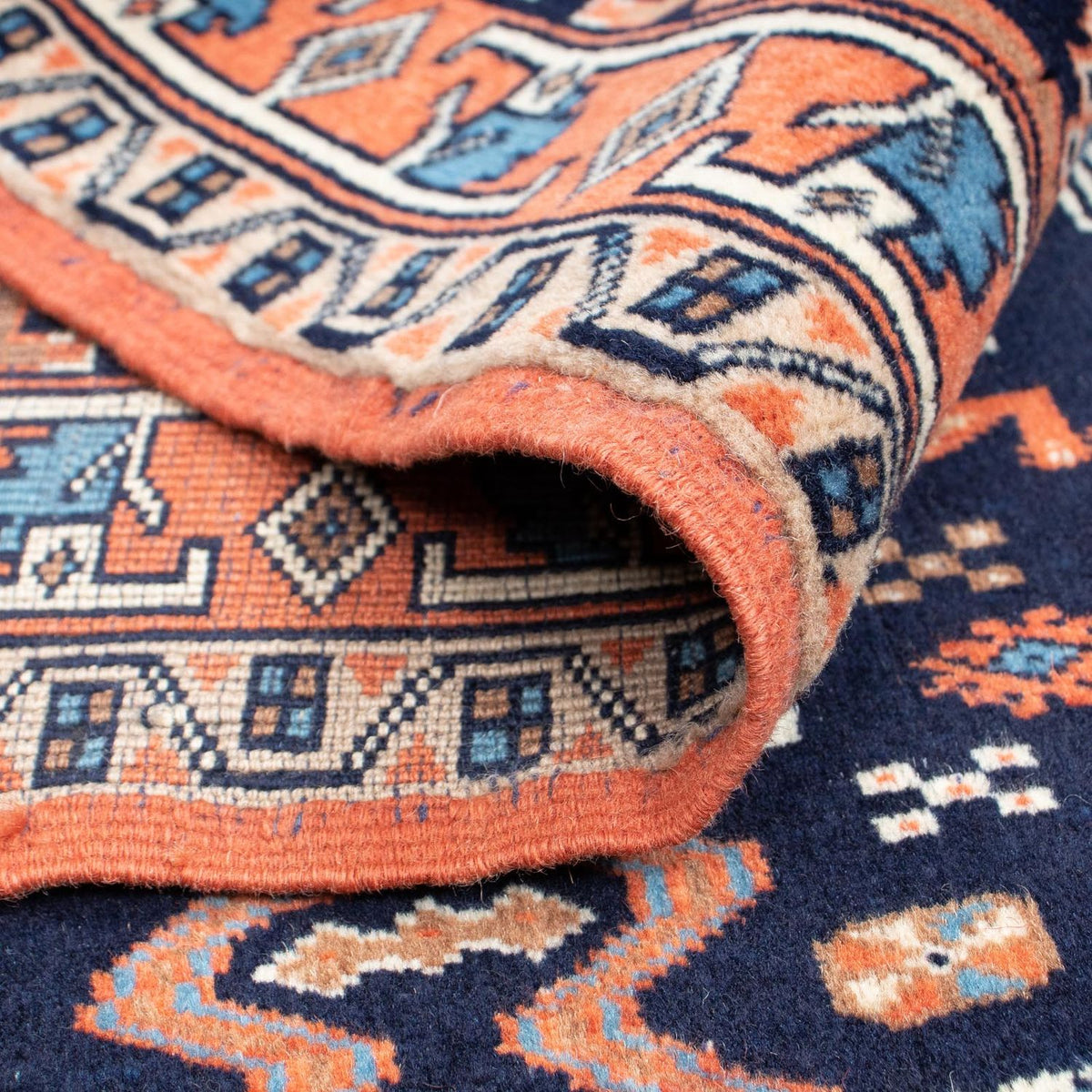 Dywan perski - Klasyczny - 152 x 114 cm - ciemnoniebieski