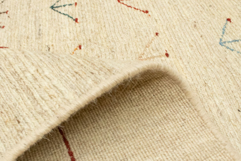 Dywan Gabbeh - perski - 195 x 144 cm - beżowy