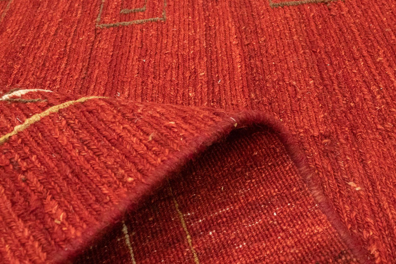 Dywan Gabbeh - perski - 197 x 144 cm - czerwony