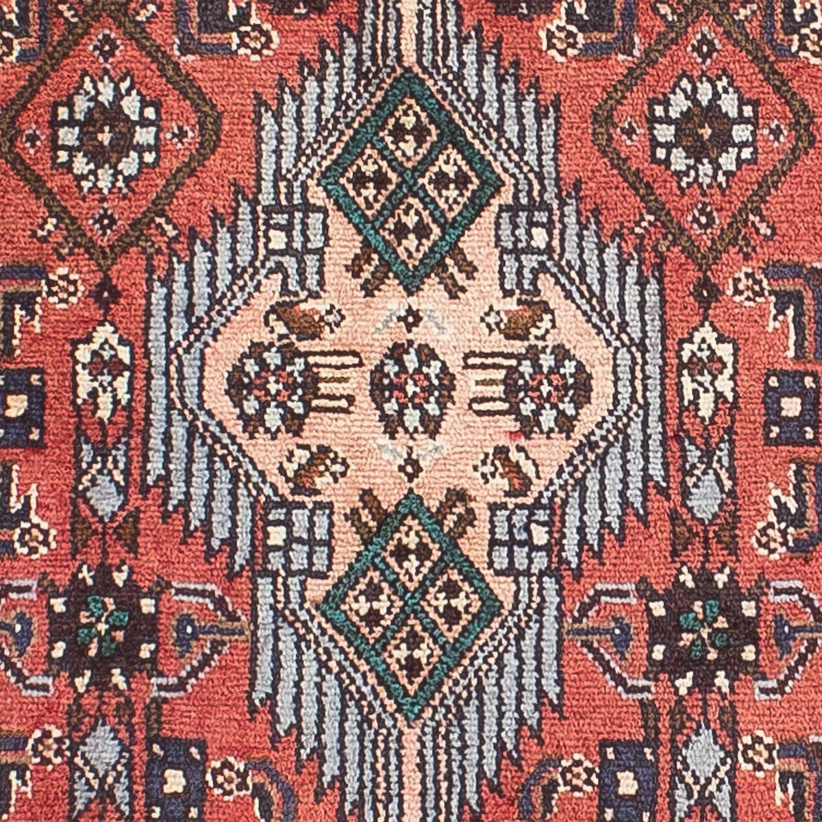 Biegacz Perski dywan - Nomadyczny - 278 x 80 cm - jasna czerwień