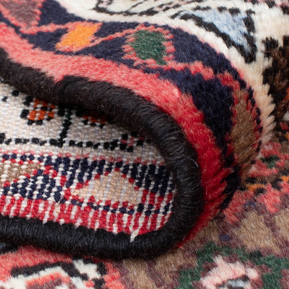 Biegacz Perski dywan - Nomadyczny - 343 x 83 cm - ciemna czerwień